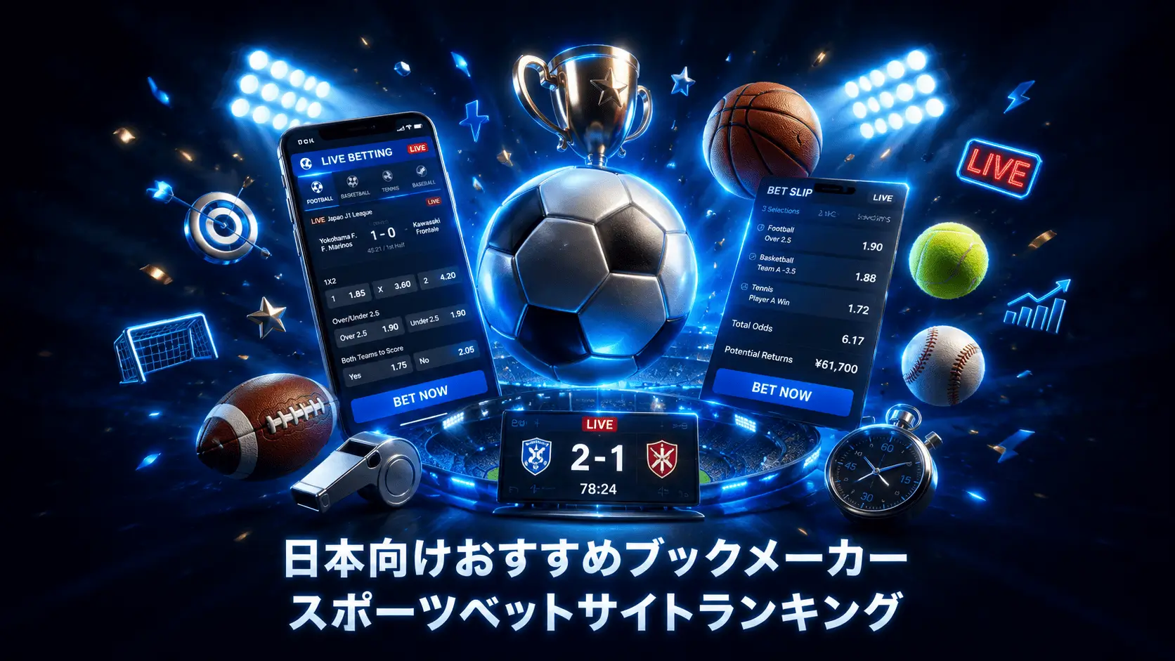 ブックメーカーおすすめTOP13 日本向けスポーツベットランキング【2026年最新】